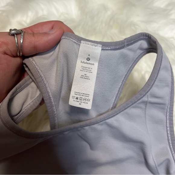 Lululemon Ebb To Street High Neck Seamless lavender sports bra - Picture 2 of 3